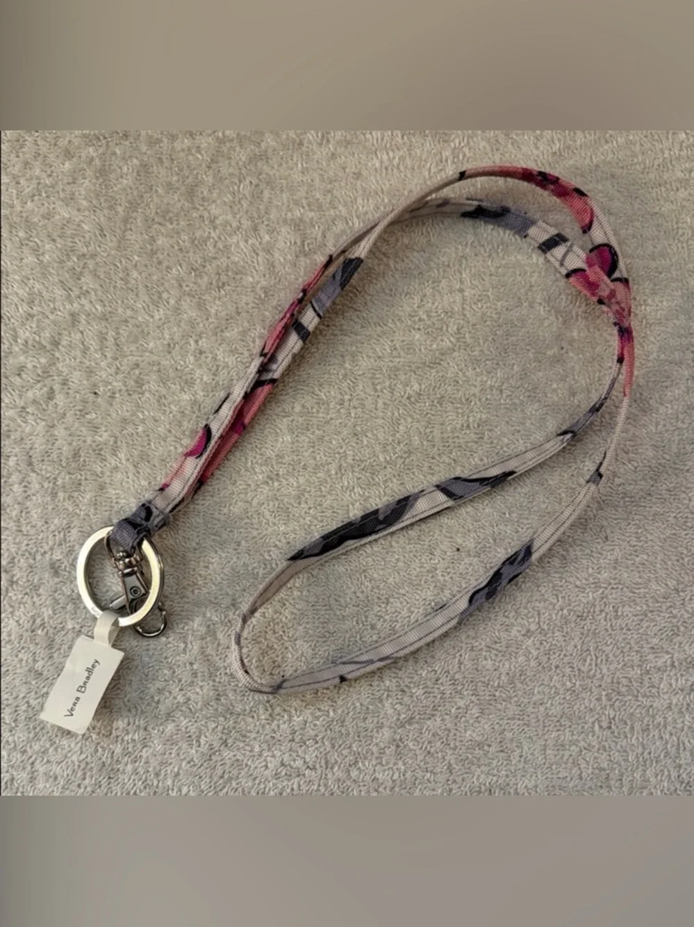NWT Vera Bradley Hummingbird Blooms ReActive Lanyard Floral RETIRED Pattern